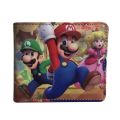 Super Mario Bros Short Wallet PU Material Half Fold Leather Card Holder Coin Purse. 