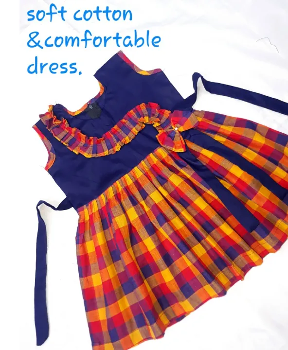 Grameen%20check%20comfortable%20Baby%20Dress%201%20to%2010%20years%20-%20Image%209