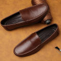 New High Quality JS Leather JS-112372 Slip Moccasins Loafers Casual Shoes For Men Driving By JS DREEM POINT. 