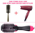 3 In 1 Hair Dryer Hot Air Brush Styler Volumizer One Step Hair Straightener Curler Electric Blow Dryer Brush Wet And Dry Used. 