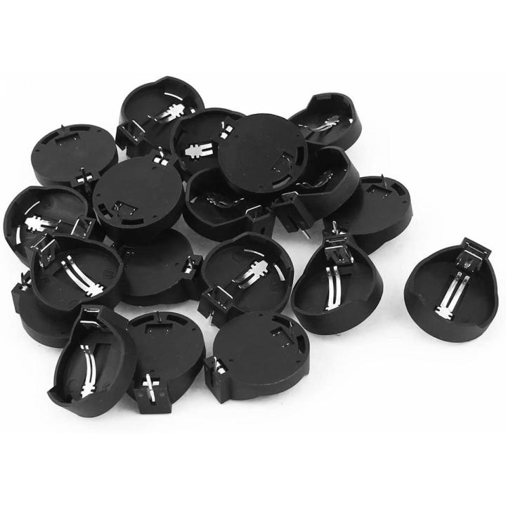 CMOS CR2032 PCB Mount Battery Holder Button Coin Cell Batteries Case Box For Motherboard RTC CR 2032 (2Pcs)