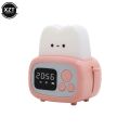 Cute Bread Maker Alarm Clock Sleeping Timing USB Rechargeable Lamp Bedside Table Desk Alarm Clock Birthday Holiday Children Gift. 