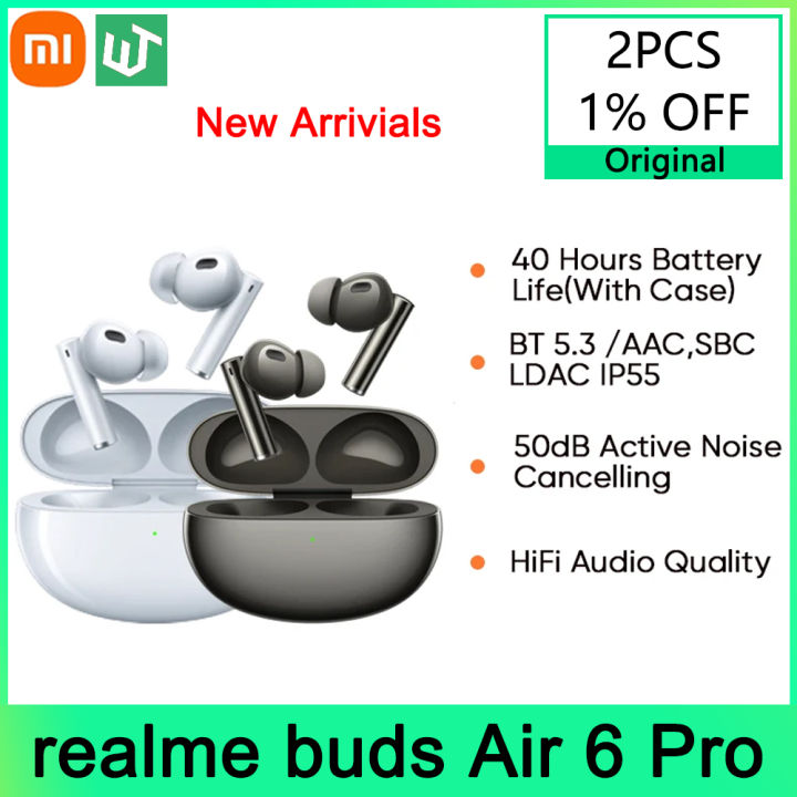 Global Version realme Buds Air Pro True Wireless Earphone 50dB Deep Sea  Noise Reduction LDAC IP55 Headphone