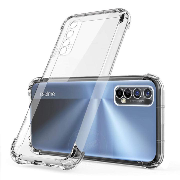 Realme 7 / Narzo 20 Pro / Narzo 30 4G Camera Protection Premium Silicone Case Crystal Clear Soft TPU Ultra-Thin Transparent Flexible Protective Mobile Phone Back Cover