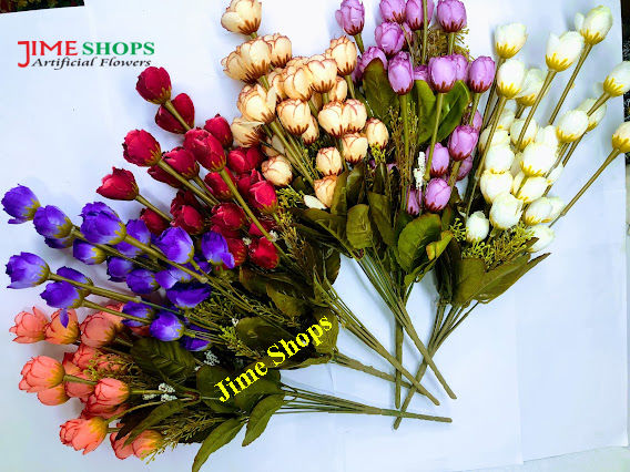 Artificial flower Bunches 18 Inc long, Jime shops flower bunches