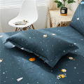 (sheet+pillowcase)3pcs set Bed Sheet with pillowcase Double/King Size Bed Sheet Solid Color Flat Sheet Sets. 