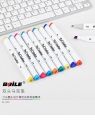 12 Colors Dual Tips Art Marker, Double Sided.