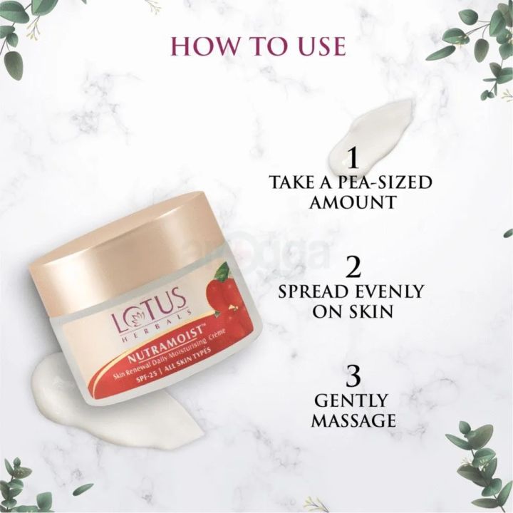 Lotus%20Herbals%20Nutramoist%20Skin%20Renewal%20Daily%20Moisturising%20Creme%20SPF%2025%20Cream%20-%2050ml%20(India)%20-%20Image%202
