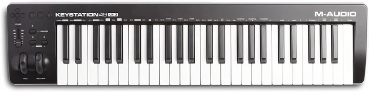 M-Audio Keystation 49 MK3 - Semi Weighted 49 Key USB MIDI Keyboard Controller with Assignable Controls, Pitch and Mod Wheels