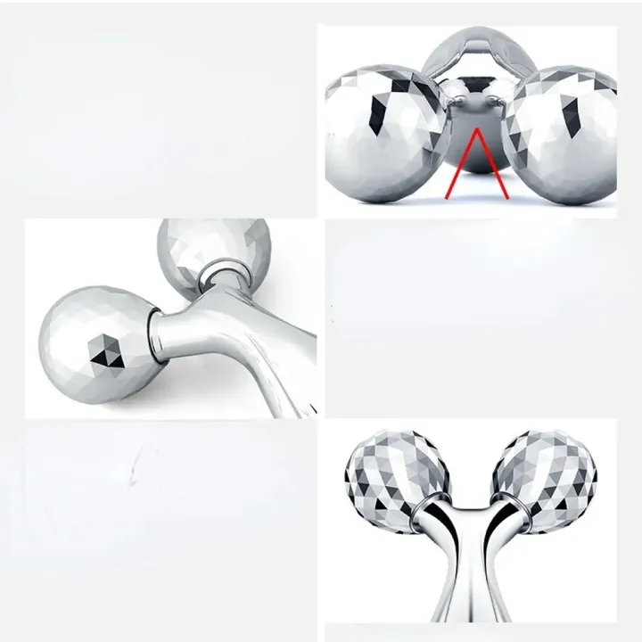 Body%20Massager%203D%20Manual%20Roller%20Massager%20360%20Rotate%20Roller%20Face%20Body%20Massager%20Skin%20Lifting%20Wrinkle%20Remover%20and%20Facial%20Massage%20Relaxation%20and%20Skin%20Tightening%20Tool%20UniSex%20(Silver)%20-%20Image%203