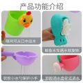 Toys Balls Cross-border Yellow Duck children's bath and water play set, baby kettle set, soft rubber beach bucket, toy shampoo cup.
