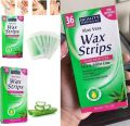 Beauty Formulas Hair Removal Aloe Vera Wax Stripes- Face & Bikini Line 36 Wax Strips.