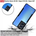 Back Cover for Oppo A57 5g, Oppo k10 5G,Realme Narzo 50 5G (Transparent,Black).