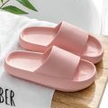 Women Slippers Thick Sole Summer Men Beach Slides Bathroom Anti-Slip Slipper Soft Sandals Fashion Flip-Flops Ultra-Light Shoes. 