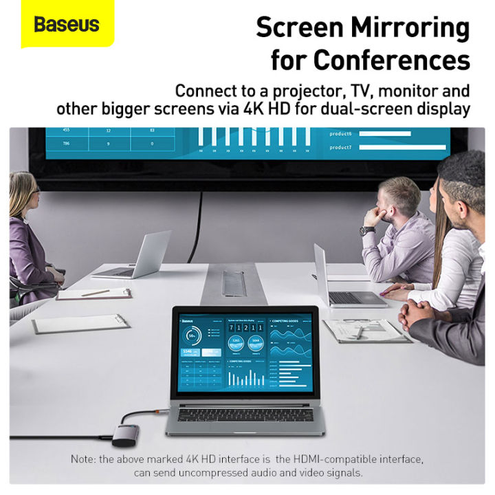 Baseus%20USB%20C%20HUB%20Multi%20HUB%20Ethernet%20Network%20PD%20100W%20Type%20C%20Docking%20Station%20Splitter%20HDMI-Compatible%20USB%203.0%20Adapter%20For%20Macbook%20-%20Image%203