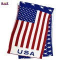USA Flag 2 in 1 Trendy Stylish Fashion Soft Scarf, Men's And Women' Woolen Winter Muffler. 
