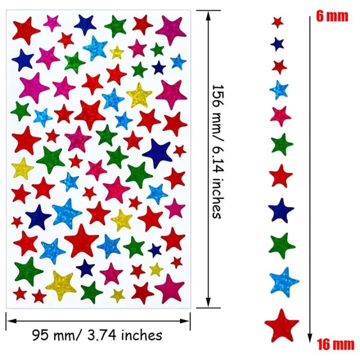 6/60Sheets%20Children's%20Stickers%20Star%20Stickers%20School%20Reward%20Behavior%20Chart%20Children's%20Handmade%20Clip%20Art%20Decoration%20-%20Image%203