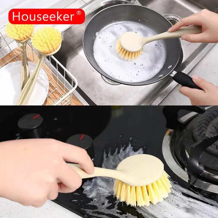Houseeker%20Kitchen%20Cleaning%20Brush%20Long-handled%20Sink%20Dish%20Washing%20brush%20Pot%20Plate%20Cleaning%20Tools%20-%20Image%202