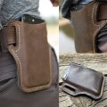 Phone Case Holster Cellphone Loop Holster Belt Waist Bag Props Leather Purse Phone Wallet Running Pouch Travel Camping Bags.