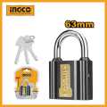 INGCO 63mm Iron padlock With 3 pcs iron keys DIPL0601. 