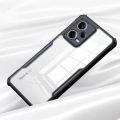 Back Cover for Mi Redmi Note 12 5G (Clear, Black) (Back Case Cover For Smartphone). 