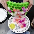 High Quality Silicone Ice Cube Tray with Cover Food Grade Small Kitchen Appliances Ice Makers.