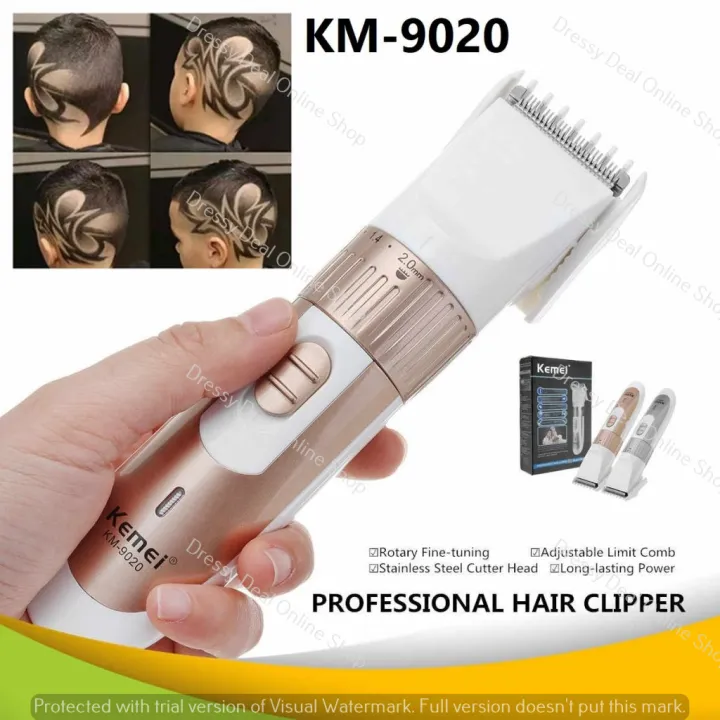 Kemei%20KM-9020%20Exclusive%20Rechargeable%20Hair%20Clipper%20&%20Trimmer%20with%202%20recharagble%20battery%20-%20Image%202