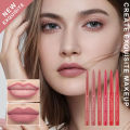 BataBata Dragon Ranee 6 Color Velvet Matte Lip Liner Crochet Lip Pencil Matte Soybean Pink Swirl Lipstick Pencil. 