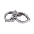 12Pcs Tri-Clamp Steel Single Pin Heavy Duty Tri Clamp with Wing Nut for Ferrule TC with Silicone Gasket 2 Inch. 