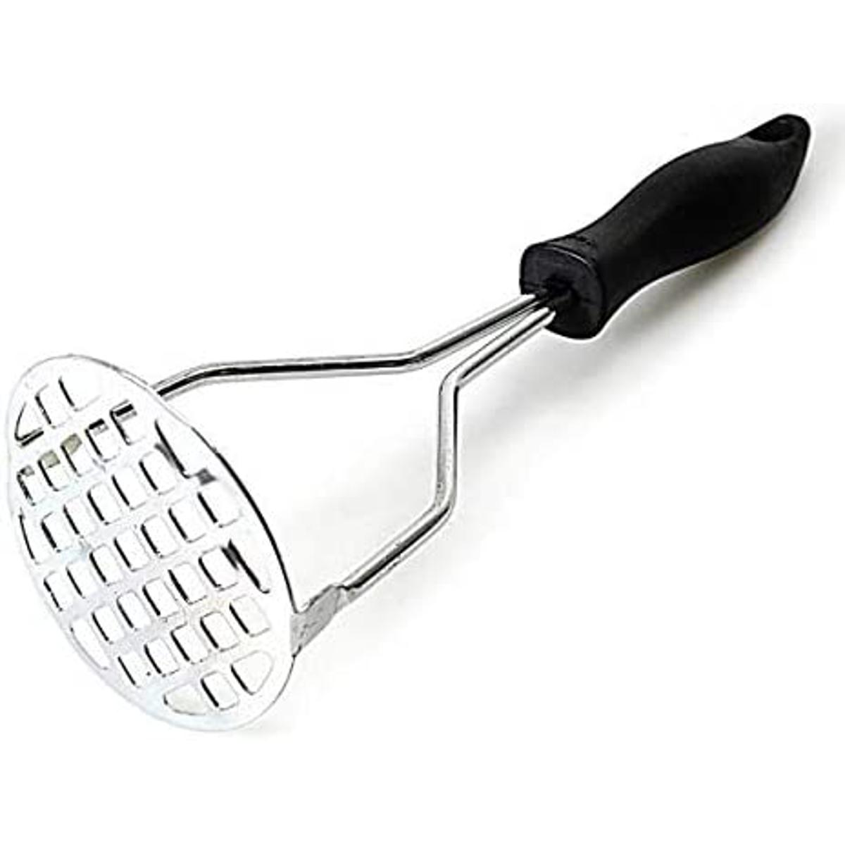 Stainless Steel Potato Masher With Plastic Handle, Food Press For Fruit And Vegetable - Vegetable Cutter