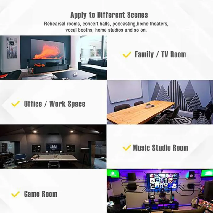 ARELENE%2024Pack%20Acoustic%20Studio%20Absorption%20Foam%20Panel-Broadband%20Sound%20Absorber-Sound%20Proof%20Padding%20Soundproofing%20Studio%20Foam%20-%20Image%203