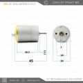 280 DC Motor, DC 3V to 9V For Rechargeable DC fan, Mini Drill, Toy, Car, Boat, Project or Hobby Electronic - Yellow.. 
