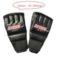 MMA Half Finger Boxing Fight Gloves Mitts for Sparring Punching Bag Training - for Adults Black 3. 