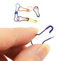 100 Pcs Colorful Stainless Steel SS Safety Pin Nappy Pin Saree pin Hijab Pin , Coil less Hijab safety pins for Women. 