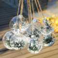 15 PCS Round Clear Christmas Balls Fillable DIY Christmas Tree Balls Made of Plastic Christmas Balls Tree Decorations.