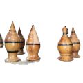 Wooden vermilion vase/ Sidur Dani - 01 piece.
