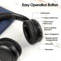 Siindoo JH-926B Wireless Bluetooth Headphones Over Ear Foldable Lightweight Headset with Mic 3 EQ Modes for Kids Teenager.