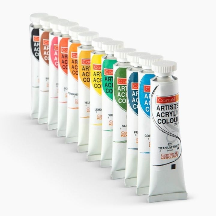Camel%20/%20Camlin%20Artists%20Acrylic%20Color%20%20Tube%2012%20Shades%209ml,%2020ml%20-%20Image%203