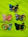 Universal Beautiful Butterfly Mobile Phone Handle Holder Finger Ring Mystic by women fashion. 