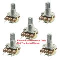 3Pcs- 3 Pin 50K Potentiometer Panel Mount 50K Ohm 1/2 Watt 3 Terminal Single Gang Linear Taper Rotary Potentiometer 50K Ohm Adjustable Variable Resistor Potentiometer Pot Electrical Circuitry & Parts. 
