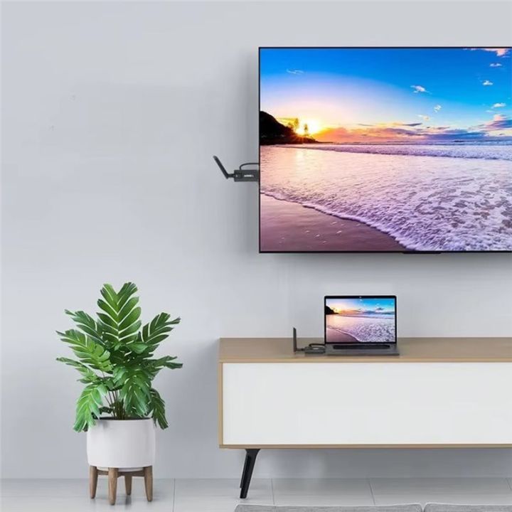 200M%20Wireless%20-Compatible%20Receiver%20TV%20Meeting%20Portable%20Receiver%20Projection%20Video%20Display%20Adapter%20Receiver%20-%20Image%202