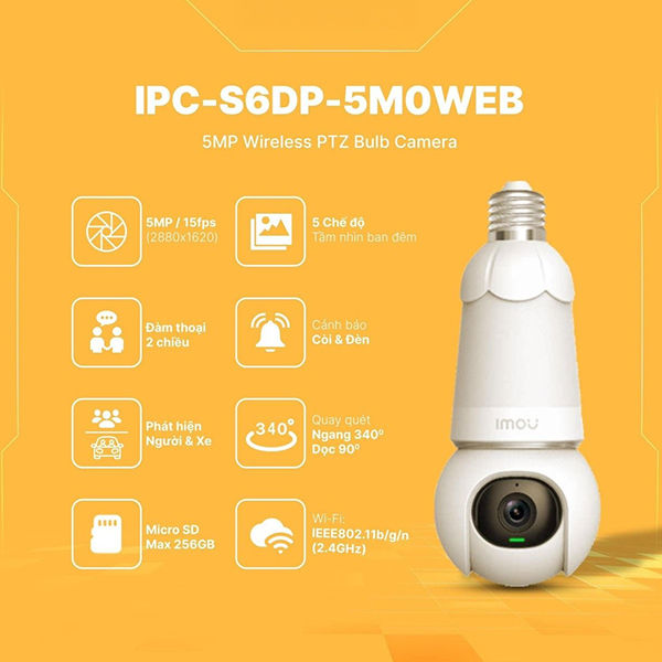 IMOU%20Bulb%20Camera%205MP%203K%20E27%20E26%20Surveillance%20Camera%20Night%20Vision%20Wifi%20Home%20Security%20IP%20Camera%20AI%20Human%20&%20Vehicle%20Detection%20-%20Image%202
