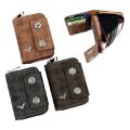Premium Unisex Wallet with Dual Snap Button – Stylish & Compact Card Holder for Men & Women.
