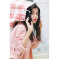 Pink Shirt Women's Loose Spring Clothes Korean Style Batwing-Sleeved Blouse Top Versatile Long Sleeve Shirt. 