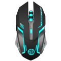 AZZOR Wireless Gaming Mouse Rechargeable 7-color Luminous Backlight Breath Comfort Gamer for Computer Desktop Laptop NoteBook PC.