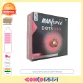 Manforce 1740 Extra Dotted Litchi Flavored Condom 1 Box (3 Pcs) Indian. 