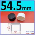 Black Steel Pipe End Cover Caps Rubber Round Caps Blanking Cover Seal Stopper Furniture Chair Table Leg Pads Non-slip.