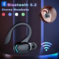 【FUPANG】M-F8 Bluetooth 5.2 wireless earphone ear mini business headphone bass Cancelling sports gaming earbuds. 