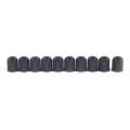 【Xiaofeng】New 100pc/lot Black Platic Dut bike car wheel tyre air valve cap. 