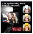 Q07 Selfie Stick Foldable Mini Tripod with Fill Light Bluetooth Remote Shutter Retractable Rod for Phone (100cm). 